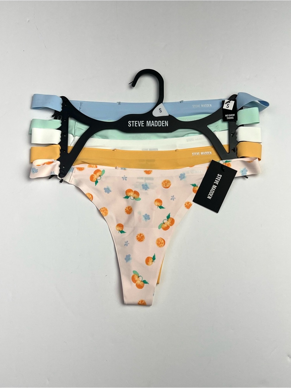 Steve Madden Small No Show 5-Pack Nylon Women’s Sz S Cherry Panties